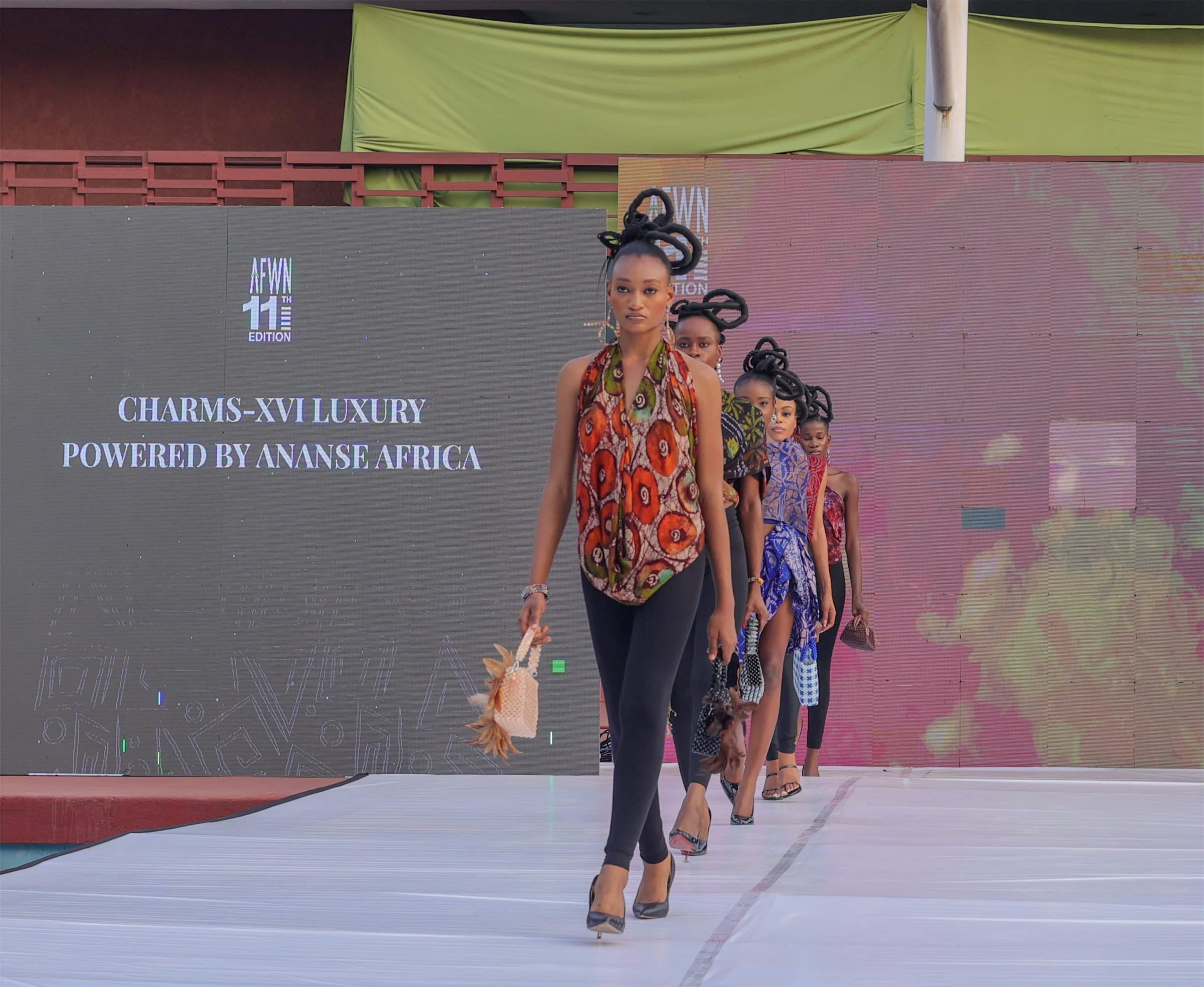 Models on the AFWN runway