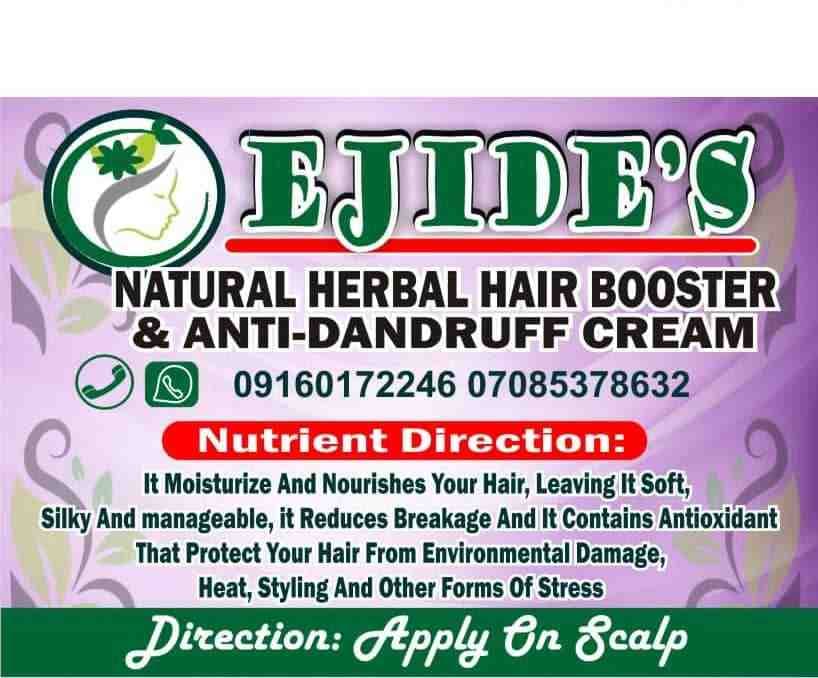 Ejide Natural Herbal Hair Booster & Anti Dandruff Cream logo